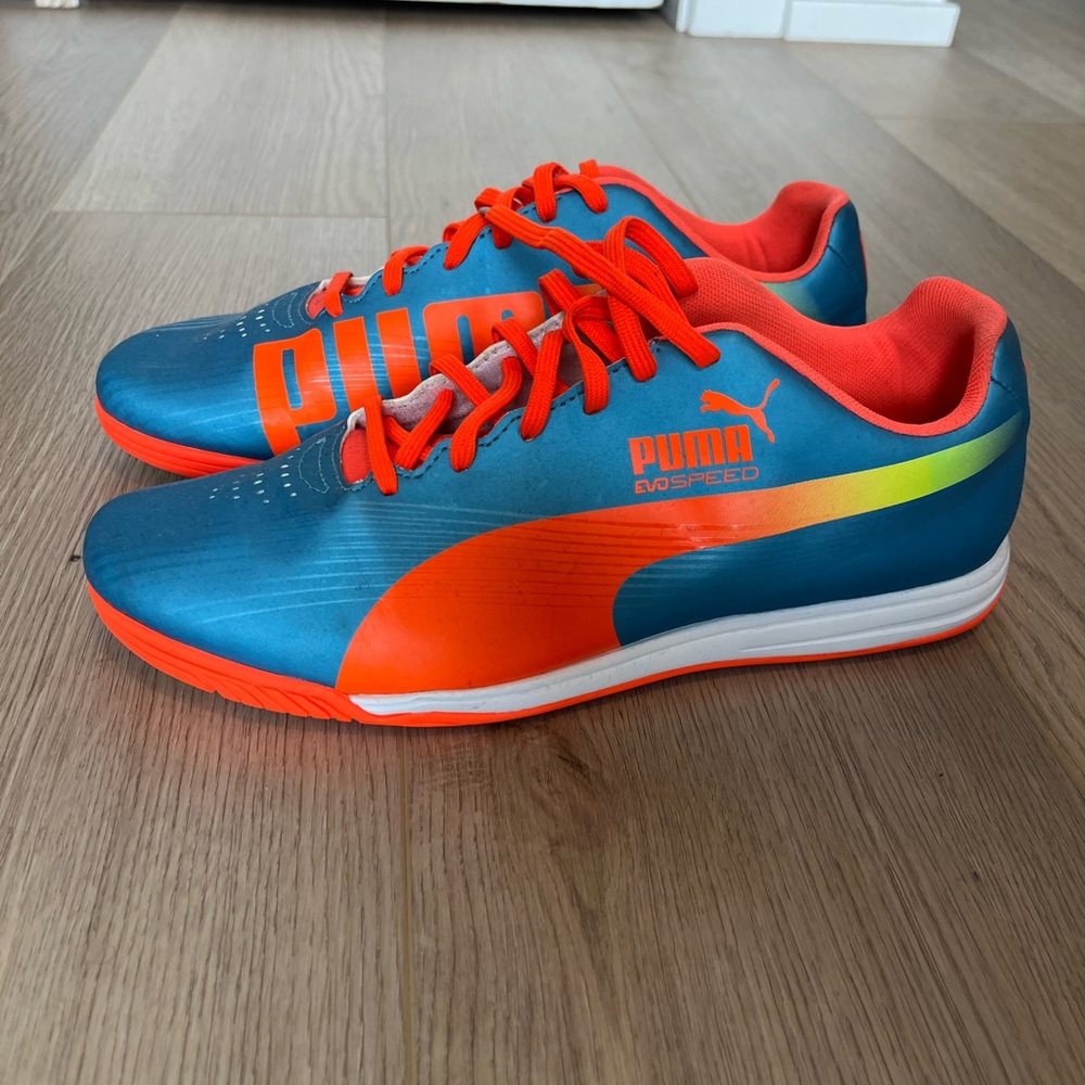 Puma Men's Vibrant Blue and Orange Athletic Shoes